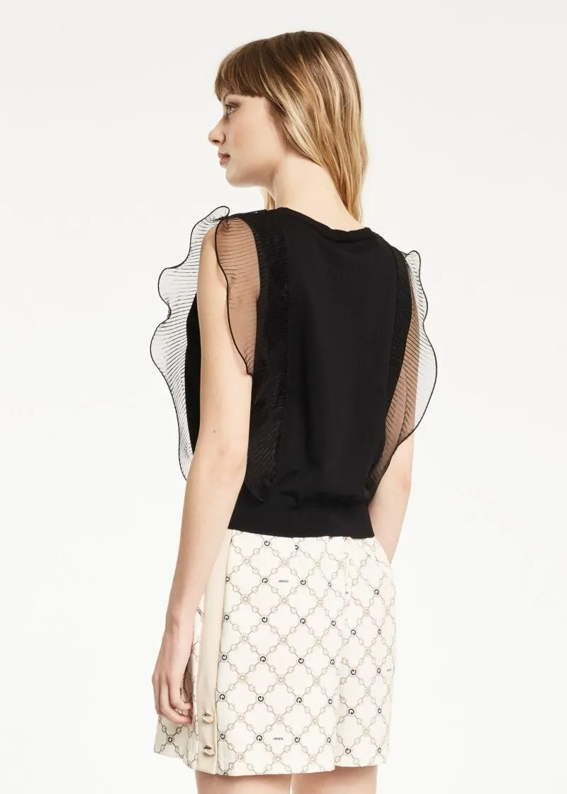 Top con rouches