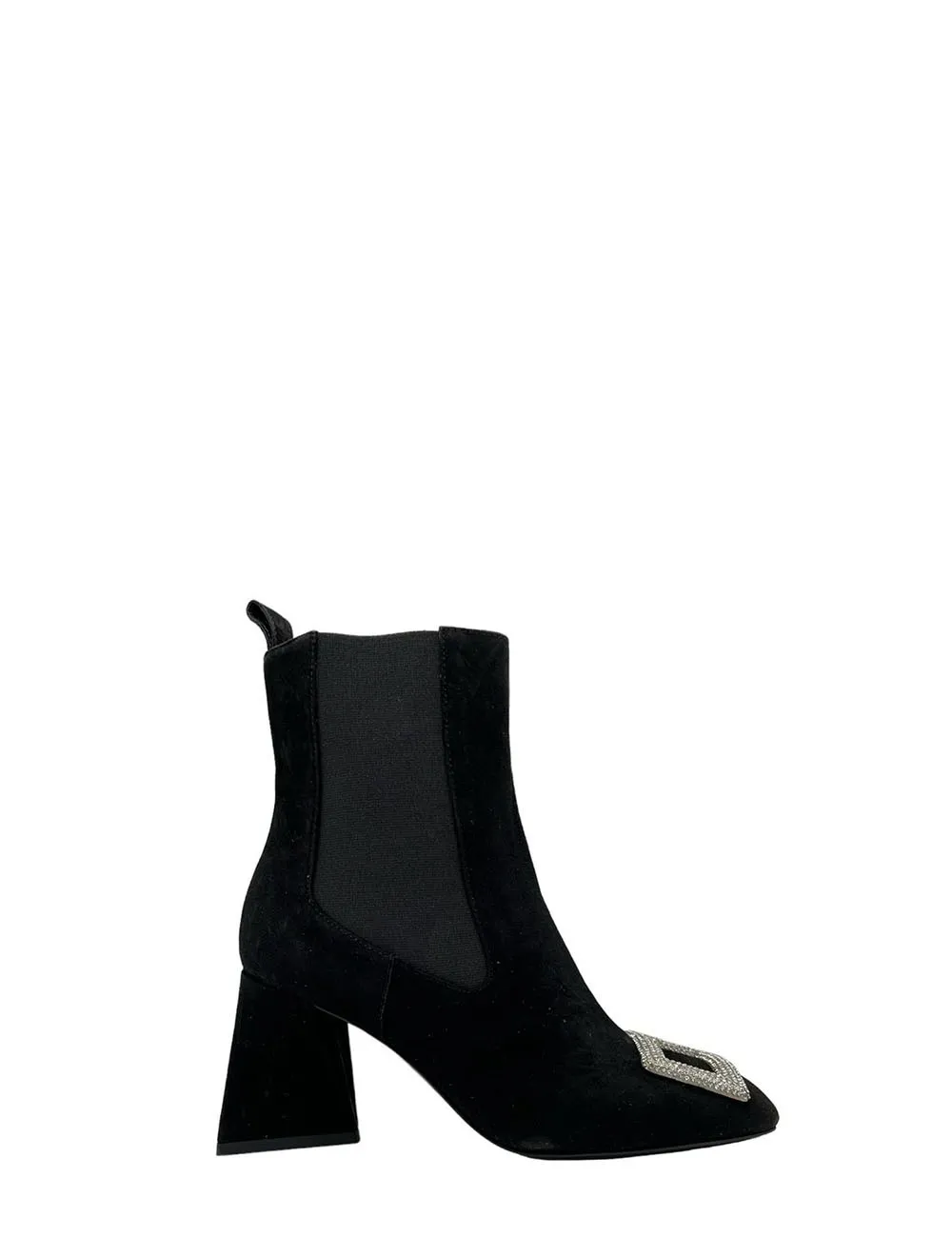 Tronchetto in camoscio Nero