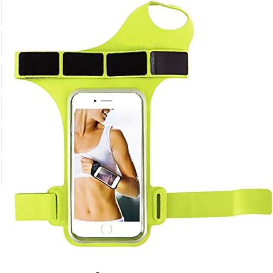 ZLZL Bracciale da Corsa con Chiave E Fessura per Cuffia per Cellulare Fino A 5,5″Braccetto con Borsa da Polso Impermeabile – Per