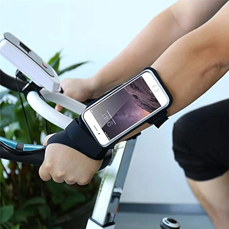 ZLZL Bracciale da Corsa con Chiave E Fessura per Cuffia per Cellulare Fino A 5,5″Braccetto con Borsa da Polso Impermeabile – Per