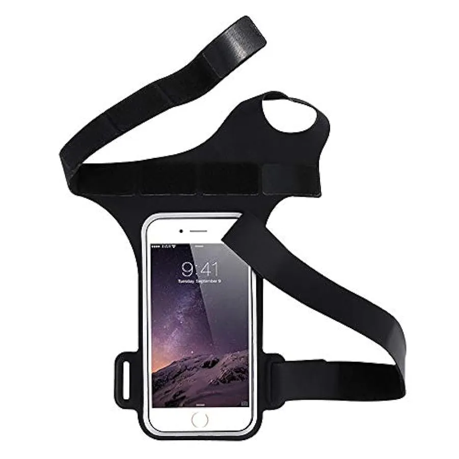 ZLZL Bracciale da Corsa con Chiave E Fessura per Cuffia per Cellulare Fino A 5,5″Braccetto con Borsa da Polso Impermeabile – Per
