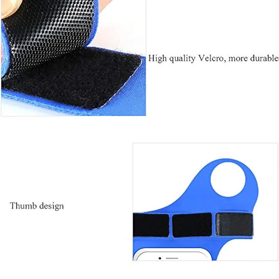 ZLZL Bracciale da Corsa con Chiave E Fessura per Cuffia per Cellulare Fino A 5,5″Braccetto con Borsa da Polso Impermeabile – Per