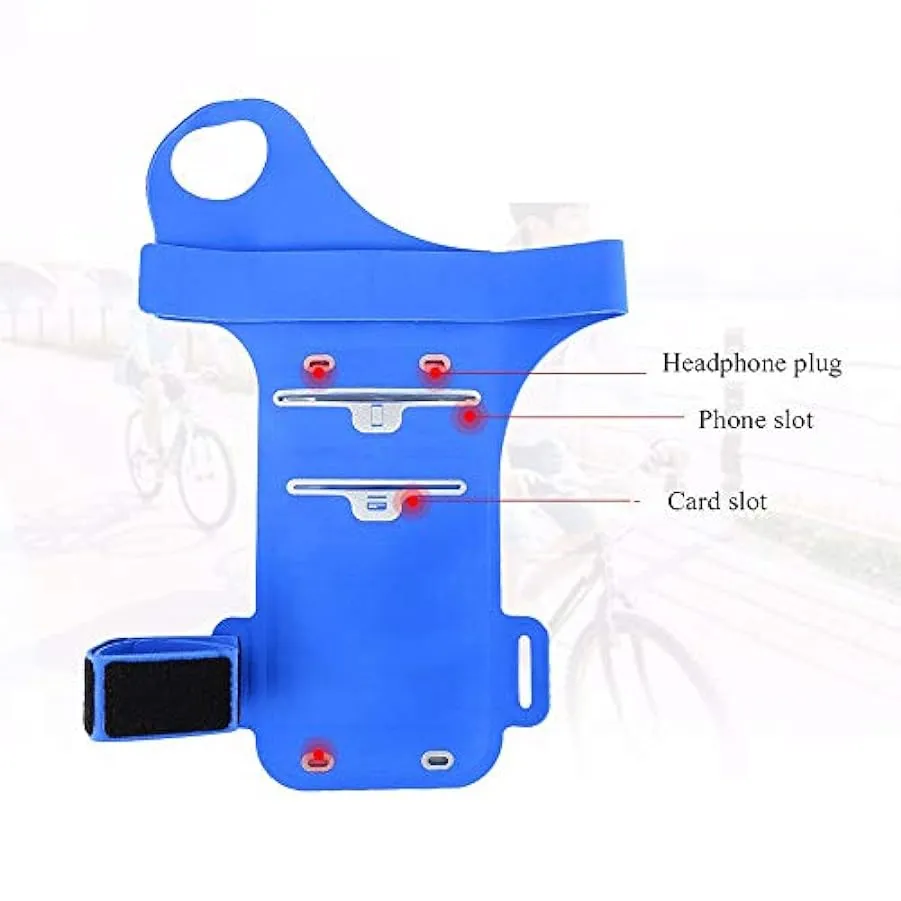 ZLZL Bracciale da Corsa con Chiave E Fessura per Cuffia per Cellulare Fino A 5,5″Braccetto con Borsa da Polso Impermeabile – Per