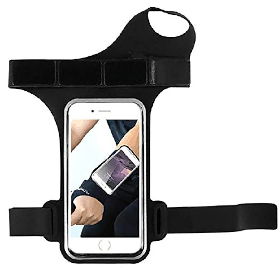 ZLZL Bracciale da Corsa con Chiave E Fessura per Cuffia per Cellulare Fino A 5,5″Braccetto con Borsa da Polso Impermeabile – Per